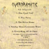 Mik Sullivan Overdramatic EP Back Cover